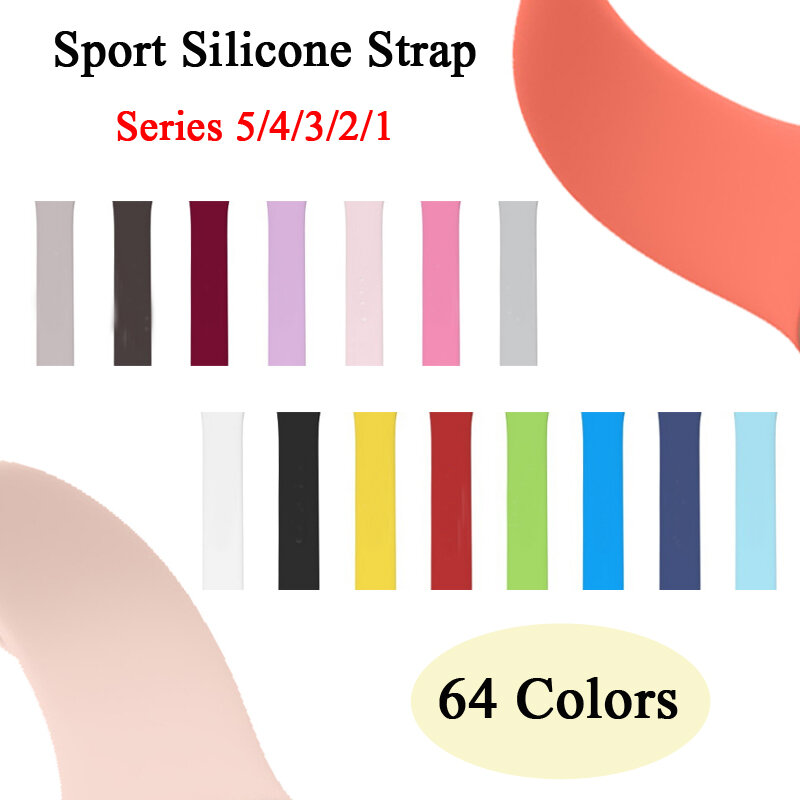 Strap For Apple watch band 5 44mm 40mm watchband apple watch 5 4 3 2 1 sport silicone bracelet belt correa iwatch band 42mm 38mm