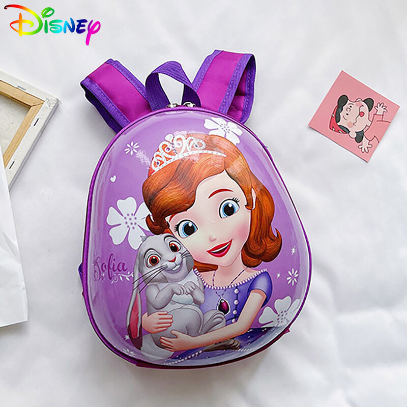 Sac à dos d'école Disney pour filles, sac à dos de voyage multifonctionnel étanche pour écolières, sac à dos de princesse Sofia de maternelle de dessin animé