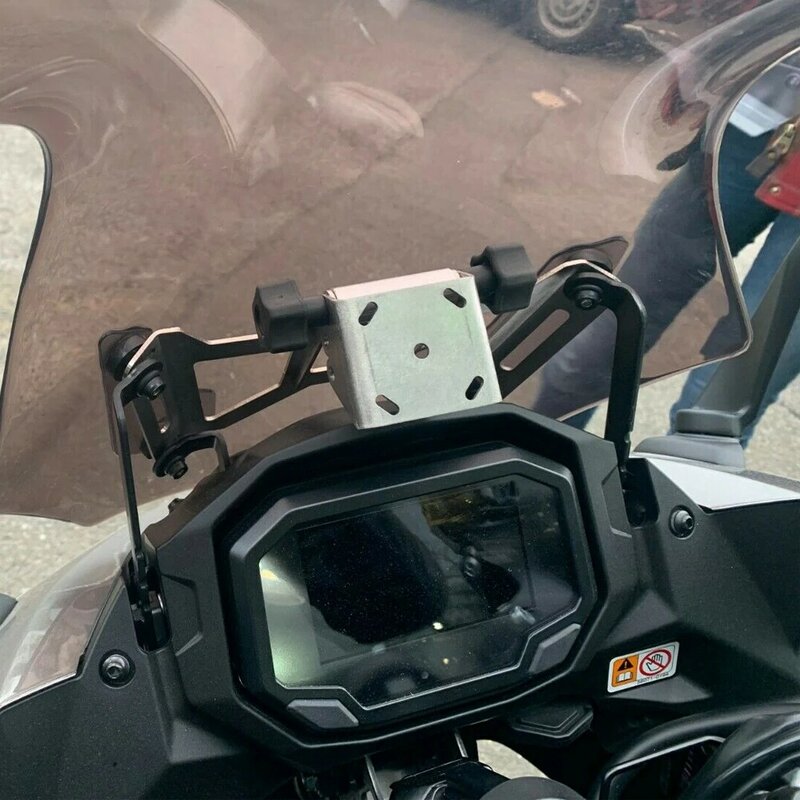 ด้านหน้ากระจกโทรศัพท์ขาตั้งผู้ถือโทรศัพท์ GPS Navigaton แผ่นวงเล็บสมาร์ทโทรศัพท์สนับสนุนสำหรับ Kawasaki Ninja Z1000SX Z 1000 SX