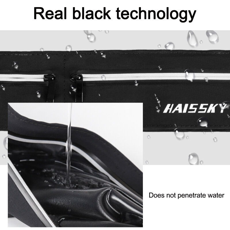 Haissky-riñonera impermeable para correr para hombre, bolsa deportiva para teléfono, para Xiaomi, Huawei, Iphone 11, 12Pro, 197