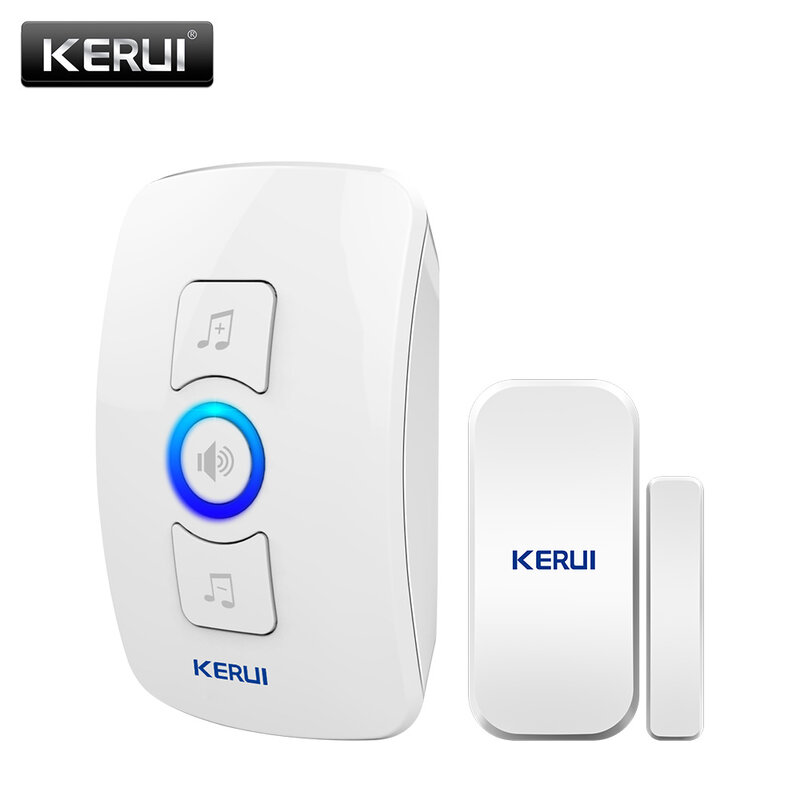 KERbiomMfruit32-Sonnette de Porte Intelligente Sans Fil, 500 Pieds, Dispositif de Sécurité Domestique, avec Alarme et Lumière LED