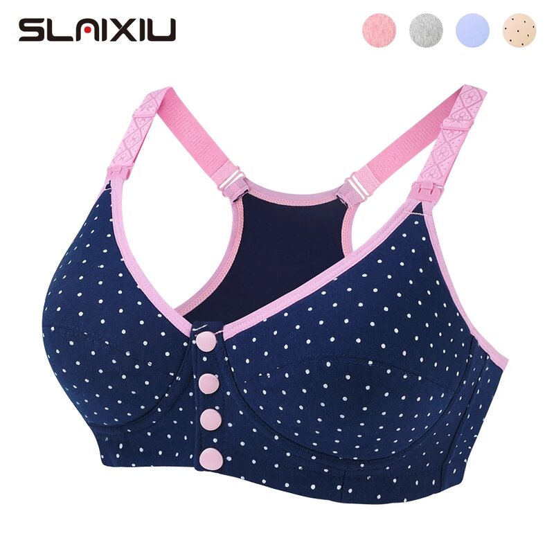 SLAIXIU-Sujetador de lactancia para mujer, sostén de maternidad para amamantar, braguitas, ropa interior, bragas, conjunto deportivo de lactancia