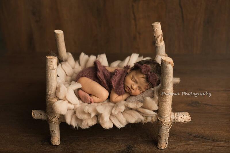 Coconut Newborn Photography Props Baby Photo Shoot Filler Flokati Fotografia Photoshoot Accessories 45*45cm CottonFiberBlanket