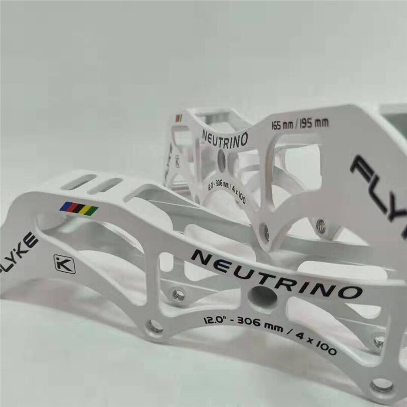 Flyke NEUTRINO-Guía para patines en línea, chasis de 3x125mm 3X110mm 3X100 mm, y de 3 ruedas tamaño 4*110MM 4*100MM 4*90 MM, 1 par de bases de patinaje