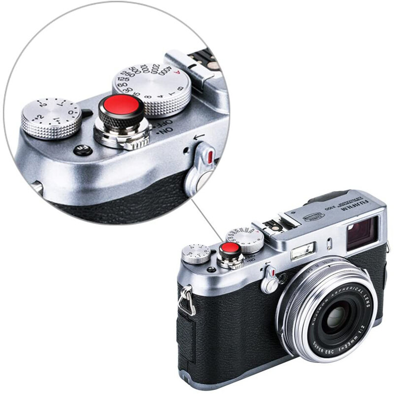 Botão macio da liberação do obturador do metal durável, Fuji Fujifilm XT30 XT20 X100V X100F X100 XT2 XE3 X20 X-T3 XT3 Sony RX10 RX1 Leica