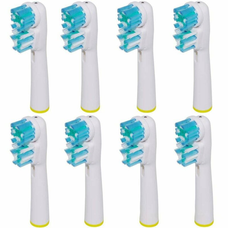 8 cabeças de escova de substituição para escova de dentes elétrica oral-b ajuste avanço power/pro saúde/triumph/3d excel/vitalidade precisão limpa