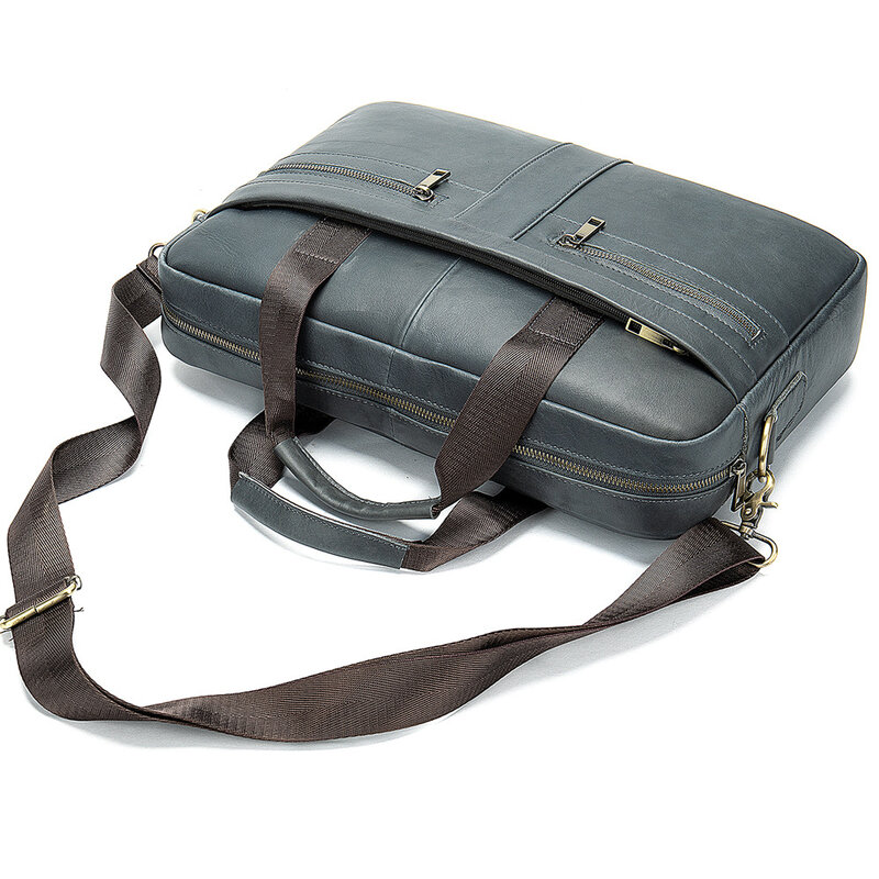 Natural Leather for men Messenger bags men briefcases Bag Business men Genuine Leather briefcase Male man laptop bag