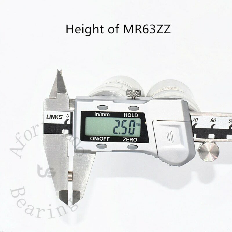 MR63ZZ 미니어처 베어링, 크롬 스틸 금속 밀폐 고속 기계 장비 부품, 10 개, 3x6x2.5mm, 무료 배송