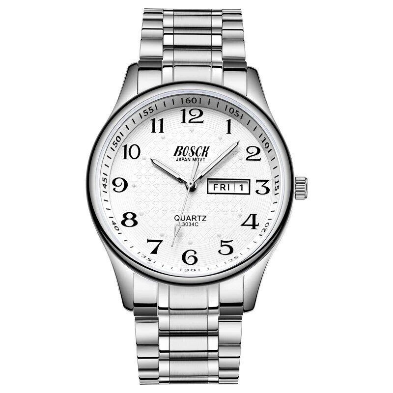 Relógio de negócios de luxo masculino, impermeável, data, mostrador verde, moda, relógio masculino, relógio de pulso para homens