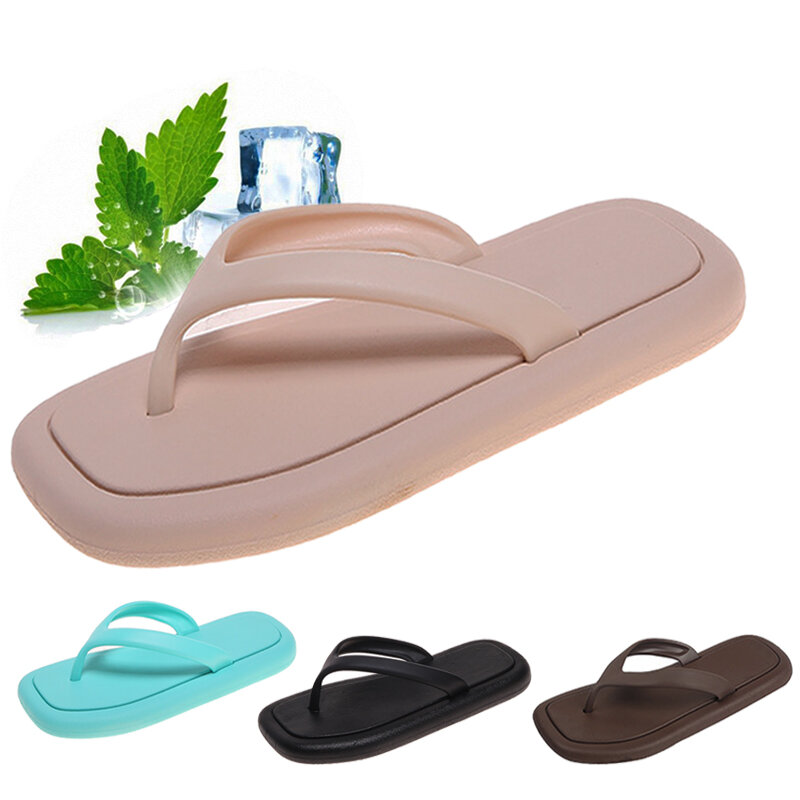 Women's and Men's Soft Non-slip Home Slippers,Indoor and Outdoor Flip Flops Bathroom Beach Slippers Fashion Casual Sandals