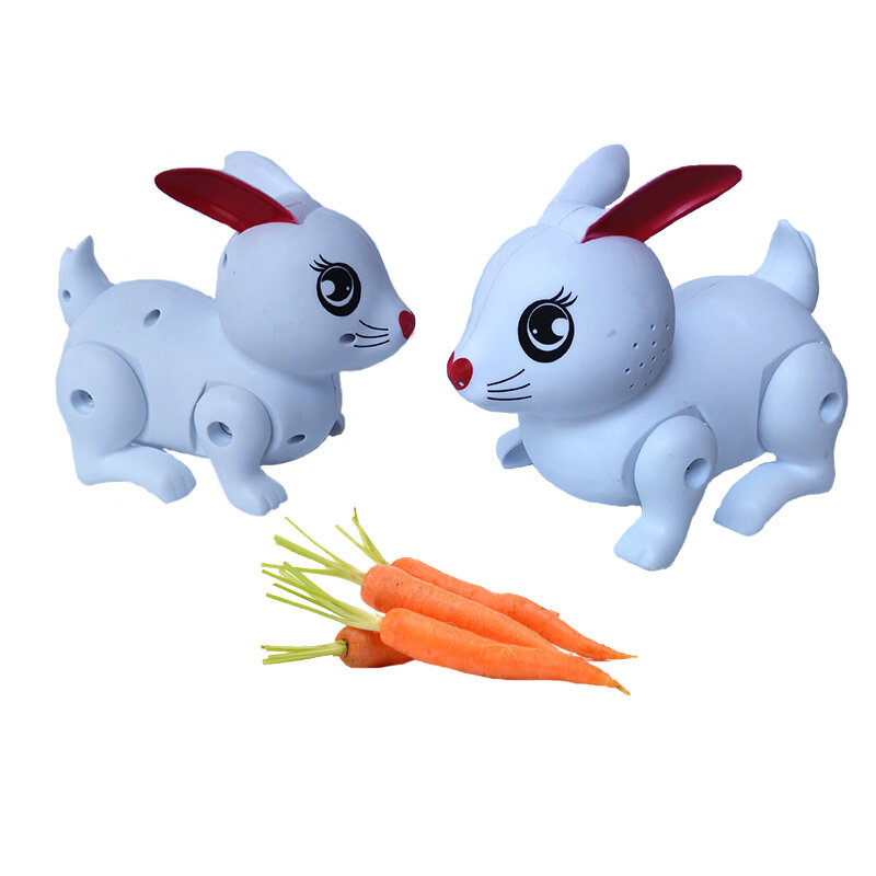 시뮬레이션 작은 하얀 토끼 라이트 업 전기 점프 토끼 모델 액션 피규어 어린이를위한 재미있는 장난감 아기 생일 선물