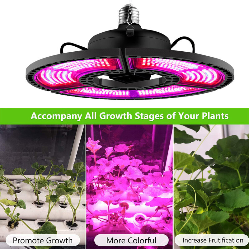 IP55 E27 전구 400W LED 성장 조명 패널 전체 스펙트럼 식물 램프 E26 램프 식물 성장 조명 LED Fitolamp 성장 텐트, 식물 성장 조명
