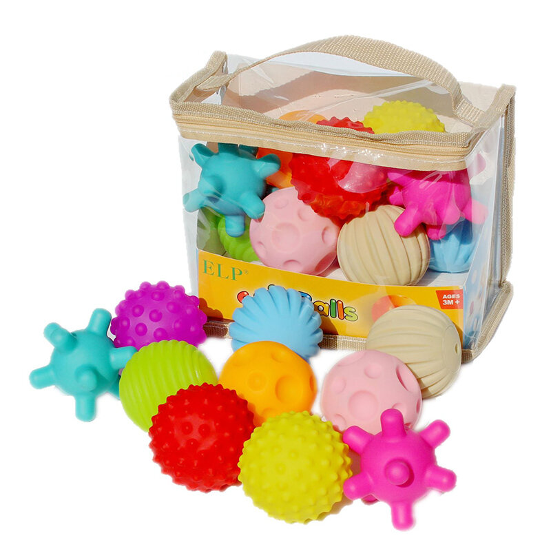 Palla giocattolo per lo sviluppo del bambino giochi sensoriali per bambini giocattoli crea suoni palla antistress giocattolo per bambini giocattoli tattili per bambini 0 12 mesi