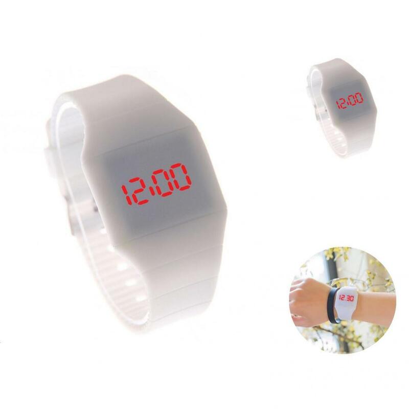 Przydatny zegarek Slim przenośny elektroniczny zegarek prosta obsługa poręczny zegarek