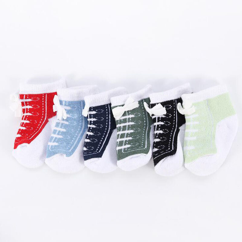 Детские носки 0-12 месяцев, спортивные детские носки, хлопковые детские носки