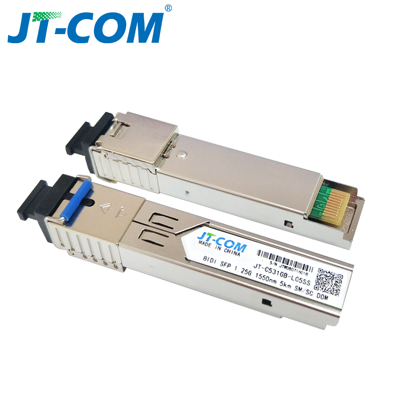 Giao hàng miễn phí! 2 mô-đun SFP SC Kết nối Gigabit DDM BIDI mini gbic 1000Mbps Sợi đơn SC SFP Cáp quang thu phát Otdr Mô-đun tranceiver quang 5-120km Tương thích với Mikrotik Cisco TP-Link Switch