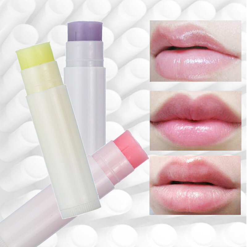 White Round Tube Lip Balm with Private Custom Logo To Exfoliate and Nourish Lips