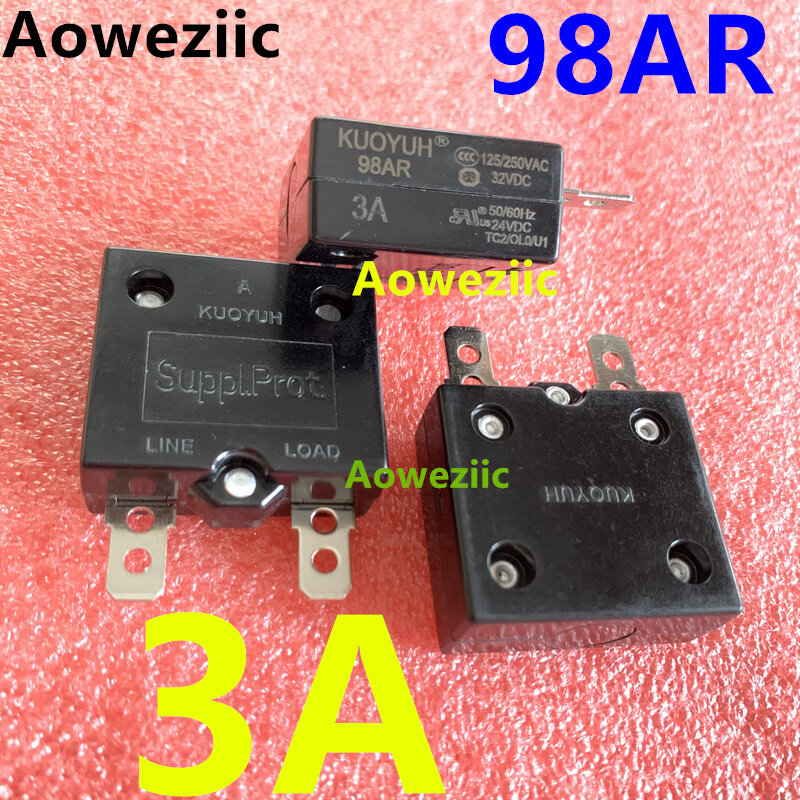 5Pcs KUOYUH 98AR 3A 4A5A6A7A8A 9A10A 11A12A 15A 18A 20A 25A 30A 35 40 50A Breaker Automatic Reset Overcurrent Overload Protector