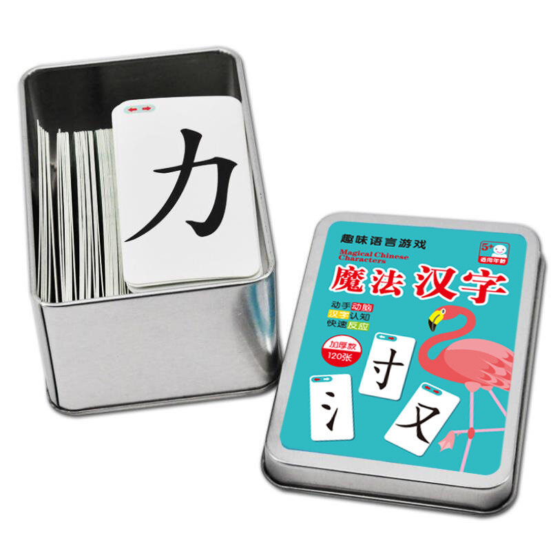 Kartu kombinasi karakter Tiongkok ajaib edukasi radikal anak-anak permainan memori belajar buku ejaan pengenalan kata yang menyenangkan