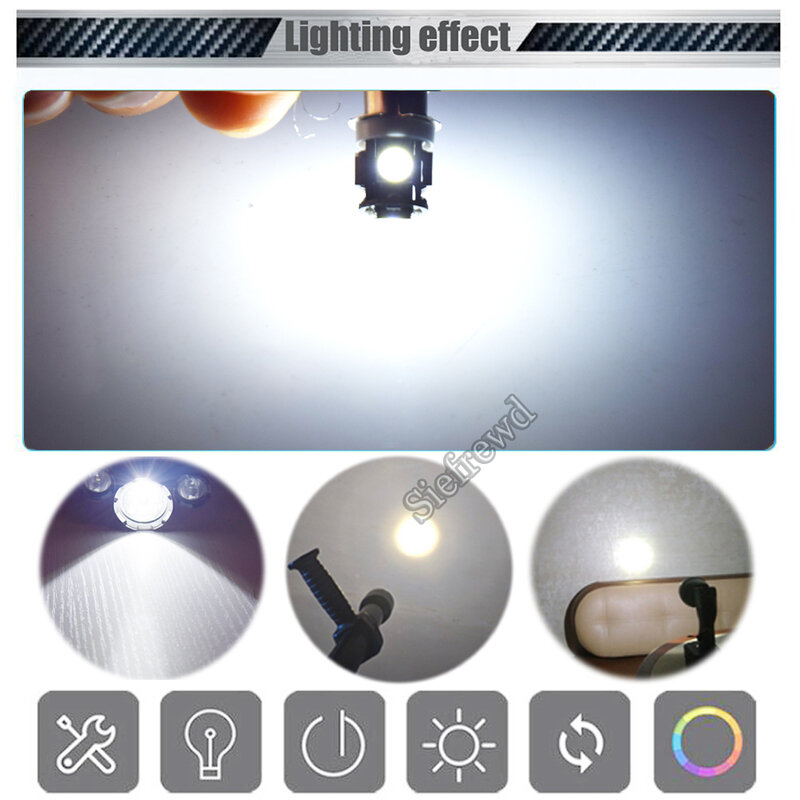 Ampoule de mise à niveau LED P13.5S pour lampes de poche, lampe torche de remplacement, blanc chaud, blanc, 3 magasins, 5050, lumière 5SMD, 3V, 4.5V, 6V, 12V, 18V, 2 pièces