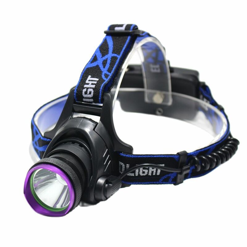 5000 Lumens XM-L T6 LED Headlamp Waterproof Hunting  Headlight Fishing Flashlight Head Lamp Light + Car Charger + Charger