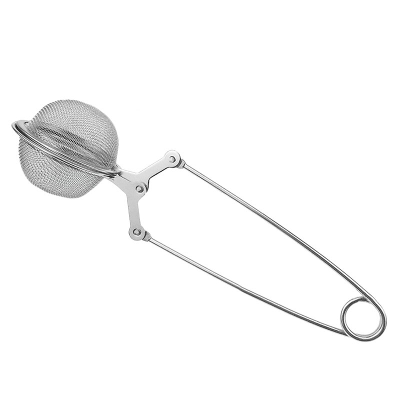 Tea Strainer Infuser Stainless Steel With Handle For Loose Leaf Tea Extra Fine Mesh Quick Snap Easy Clean Dishwasher Safe