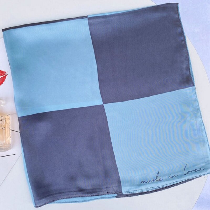 Yishine – foulard carré imprimé pour femmes, 70x70cm, bandeau Bandana, enveloppe de tête, châle, couleurs assorties, 2021