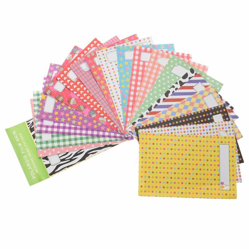 Papel de cinta adhesiva Washi Film para manualidades, pegatinas fotográficas Polaroid multicolor Q8Q74, paquete de 1-20 hojas, Embalaje seguro, 20 Uds.
