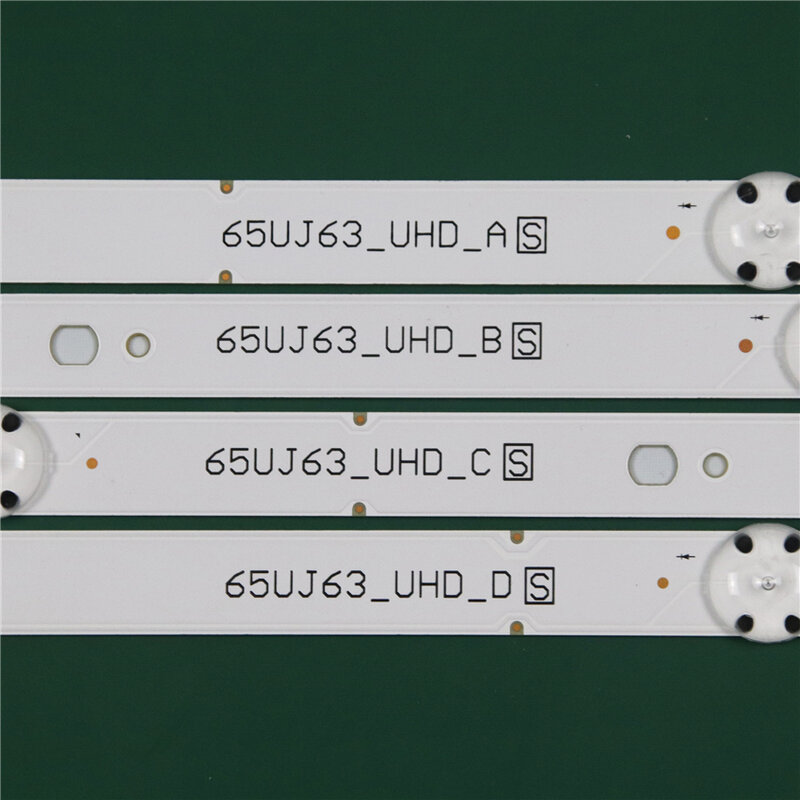 Bandes LED pour LG 65UJ63 _ UHD _ A 65UJ63 _ A B C D _ 10LED _ REV00 _ 170720 Barres LED Bandes de rétroéclairage Ligne Règle Array NC650DGE-AAFX1