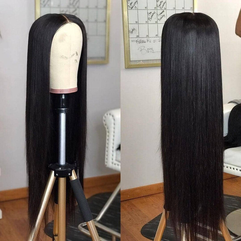 Queenking cabelo peruca dianteira do laço base de seda 180% cor natural perucas dianteira do laço parte média preplucked brasileiro remy cabelo humano