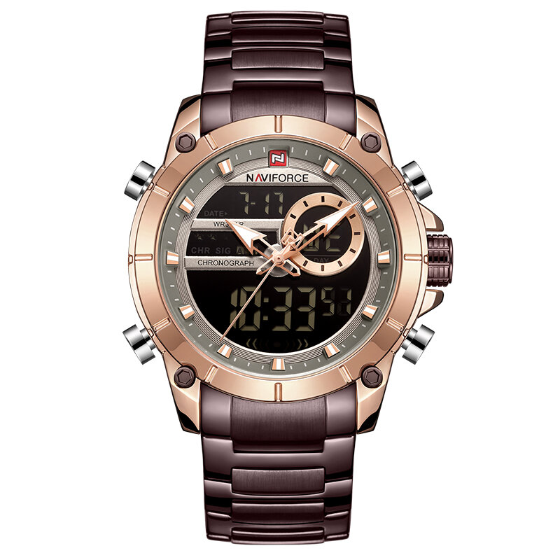 Top Brand Men Watches NAVIFORCE Fashion Luxury Quartz Watch Mens Military Chronograph Sports Wristwatch Clock Relogio Masculino
