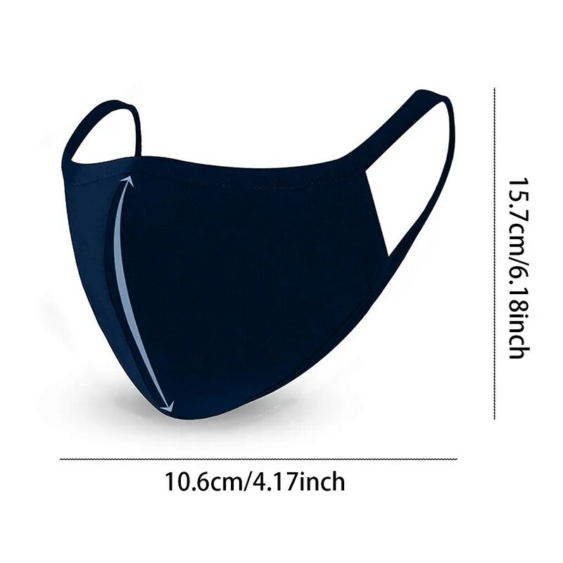 Breathable Face Mask Blue Unisex Outdoor Windproof Mouth-muffle Riding Sun-resistant Masker Mascarilla Reutilizable Mascara