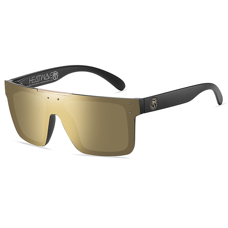 Lunettes de soleil carrées polarisées pour hommes et femmes, lunettes de soleil UV400, vague de chaleur, lentille conjointe, marque de luxe, haute qualité, nouveau