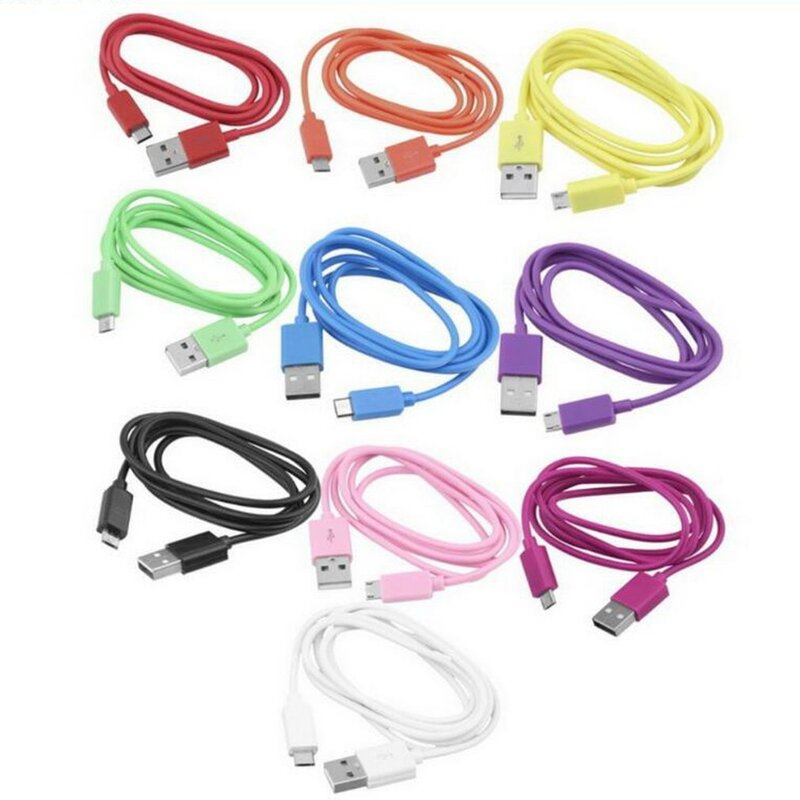New Multicolor USB Cable Fast Charging Mobile Phone Data Cable Charger Short Micro USB Charging Data Organizer