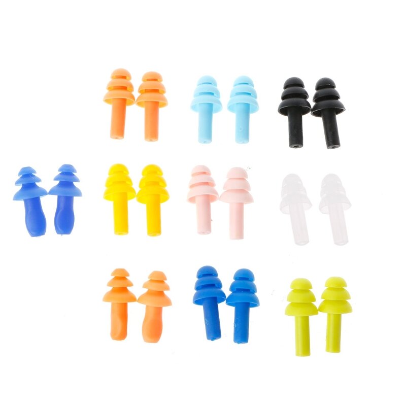 2pcs Silicone Ear Plugs Anti Noise Snore Earplugs Comfortable For Study Sleep Drop Shipping