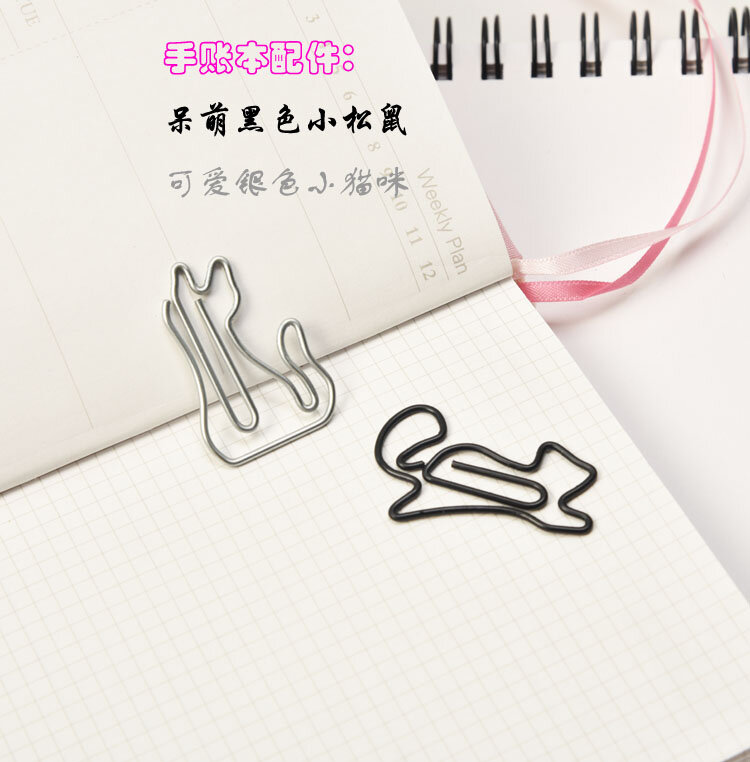 Metal Decoration Accessories Cute Modeling Paperclip Color Cartoon Animal Paper Clip Paper Clips cute Paperclips