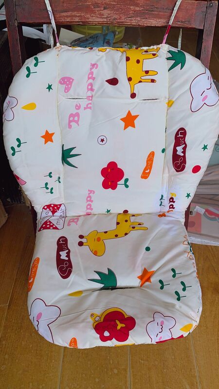 Coussin de chaise haute pour enfants, rehausseur de sièges, tapis d'alimentation, poussette, tissu en coton,coussin de poussette bébé