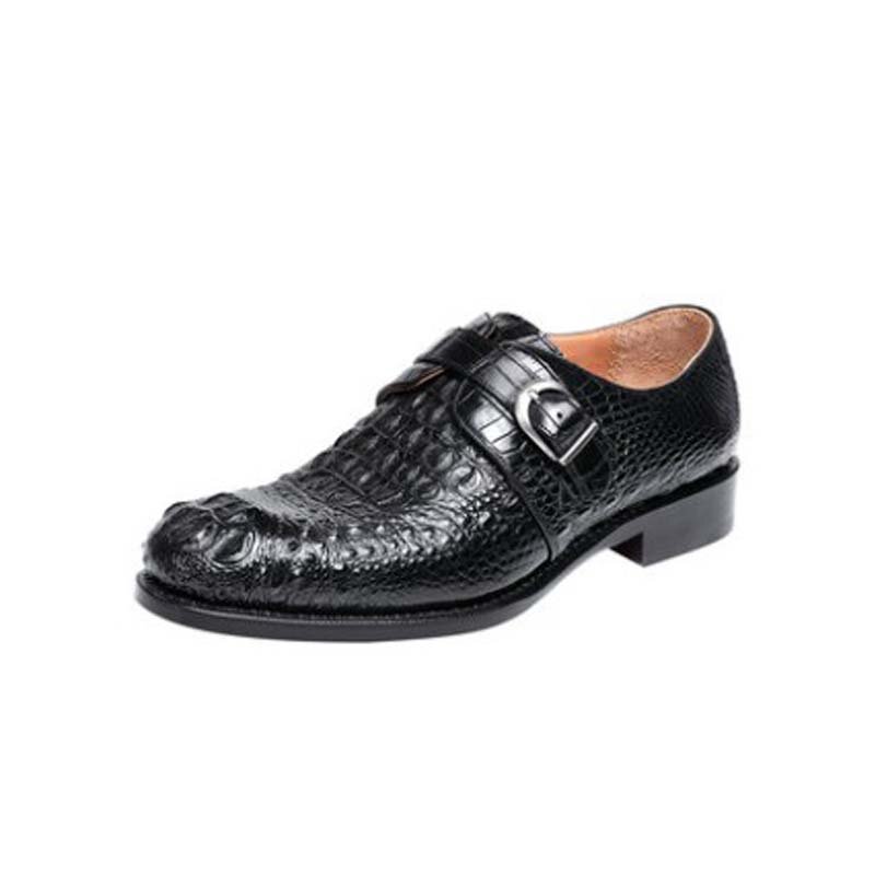 Ouluoer new arrival tajlandia krokodyl skórzane buty męskie męskie skórzane buty moda biznesowa prawdziwa skóra krokodyla