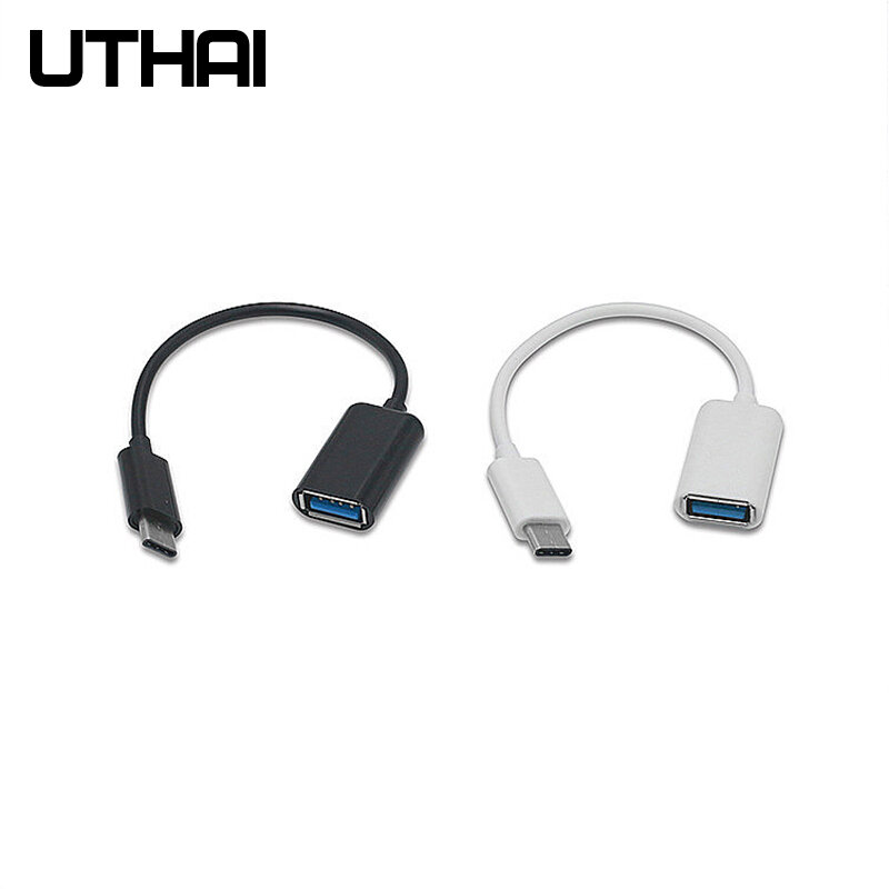 Uthai j11 tipo-c para usb adaptador usb c otg cabo para macbook pro tipo-c para usb2.0 leitor de cartão
