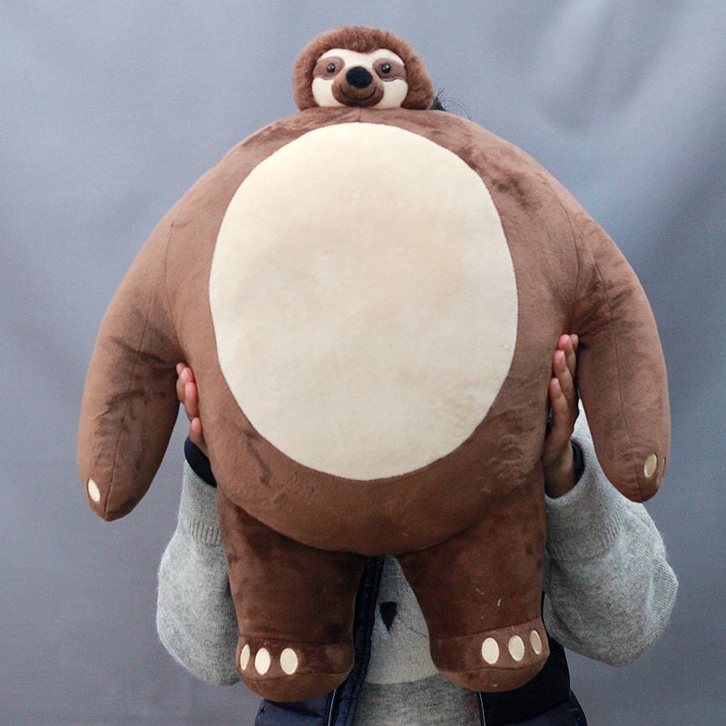 Ins hot-almohada de oso de peluche de cabeza pequeña, cojín de Panda/oso/perezoso, cuerpo muscular, abrazo de novio, regalo de cumpleaños
