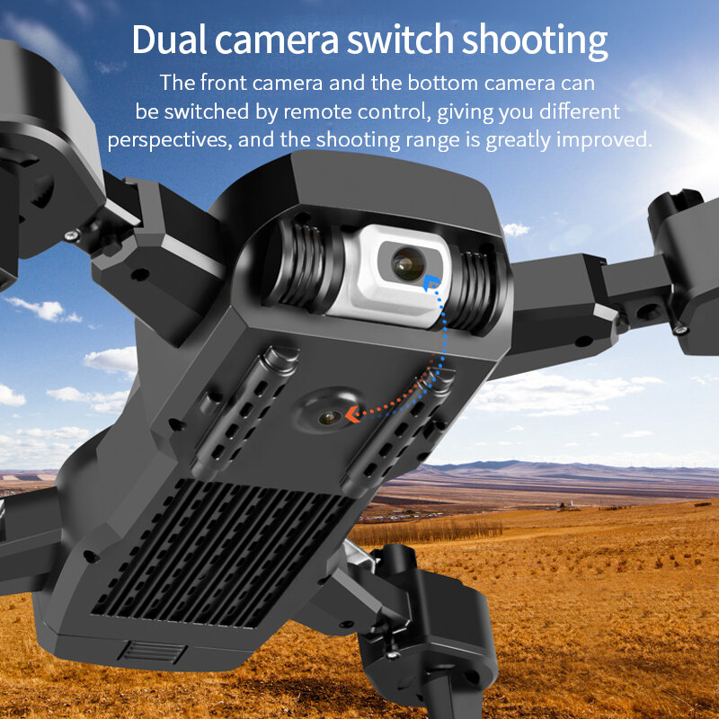 2020 novo zangão 4k hd câmera grande angular 1080p wifi fpv zangão câmera dupla quadcopter altura manter zangão câmera dron helicóptero brinquedo
