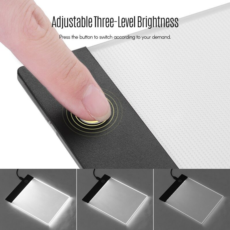 LED A5 Tablet graficzny podświetlana podkładka cyfrowy Tablet deska do kopiowania