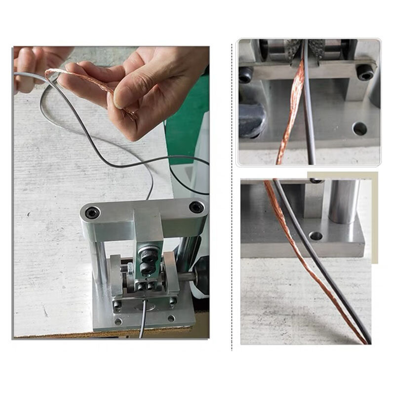 Mesin Pengupasan Manual Kawat Limbah Mini Rumah Tangga Diameter 1-15MM Pengupas Kabel Stripper Kawat Engkol Tangan Kecil-Mesin Pengupasan