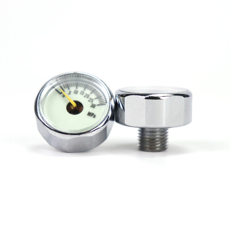 Mini manomètre (diamètre 25mm), 30MPa, 40MPa, accessoires d'air avec fils M10 x 1