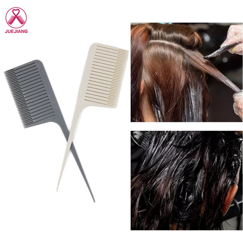 Hair Highlight splot grzebień ogon Pro-koloryzująca włosy grzebień tkactwo grzebień do cięcia w salonie fryzjerskim
