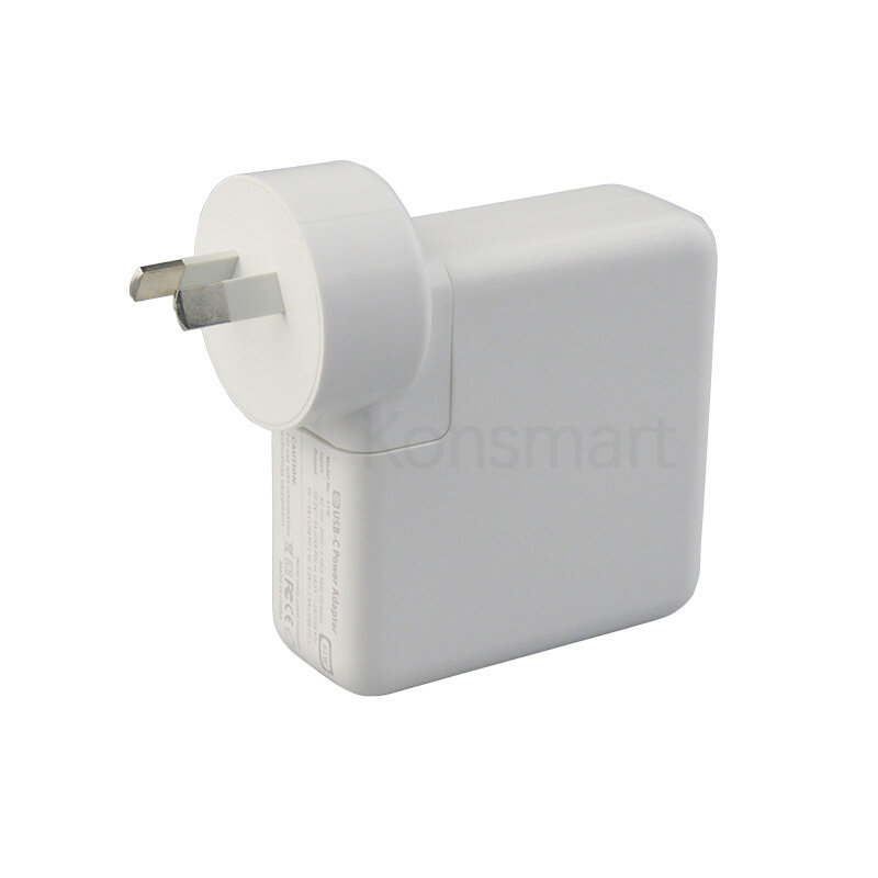 Cargador Konsmart 61W PD 13 pulgadas para Apple Macbook Pro iPad Air iPhone 11 XR XS USB tipo C adaptador de corriente para ordenador portátil carga rápida