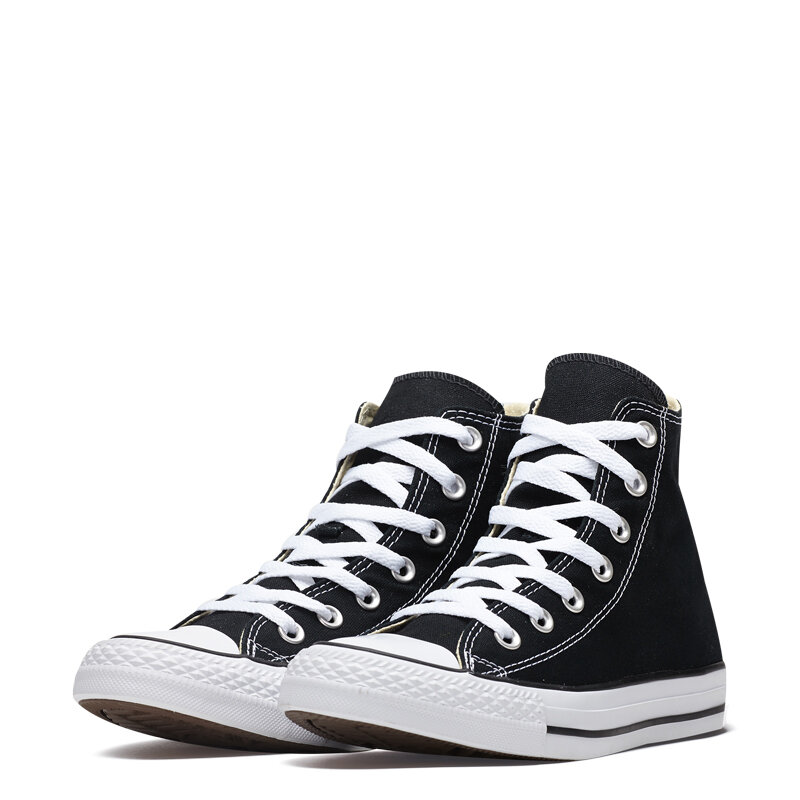 Original Authentic Converse ALL STAR Classic High-top Unisex Skateboarding Shoes Lace-up Canvas Footwear Black and White 101010