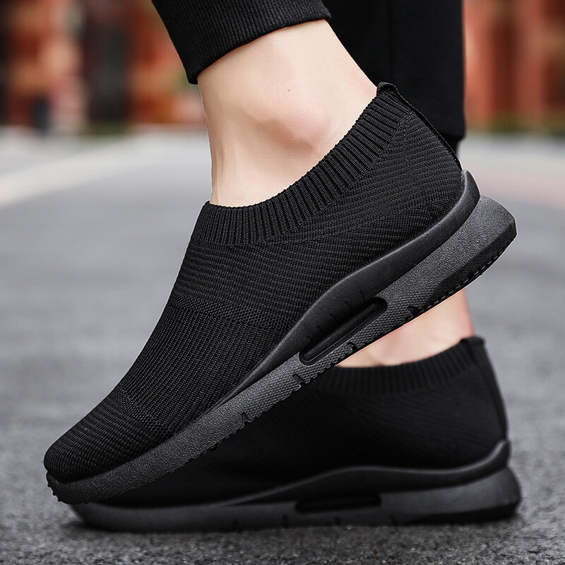 Damyuan Men Light Running Shoes Jogging Shoes Breathable Man Sneakers Slip on Loafer Shoe Men's Casual Sports Shoes Size 46 2020