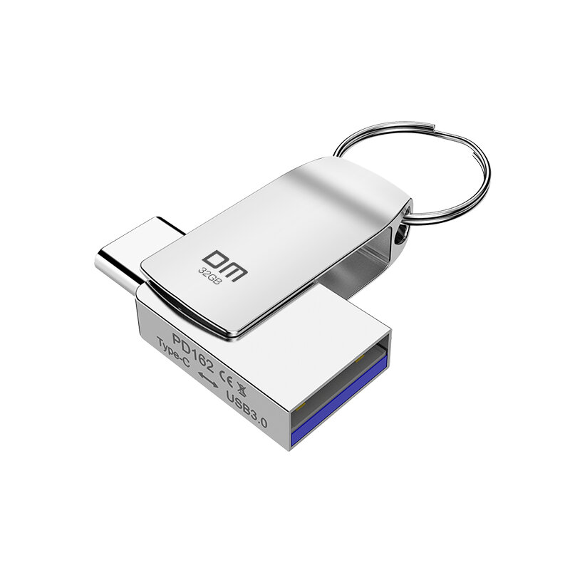 DM USB Flash Drive 128GB Tipe C USB Flash Drive PD162 32GB OTG USB Kecepatan Tinggi cle USB 3.0 Pen Drive