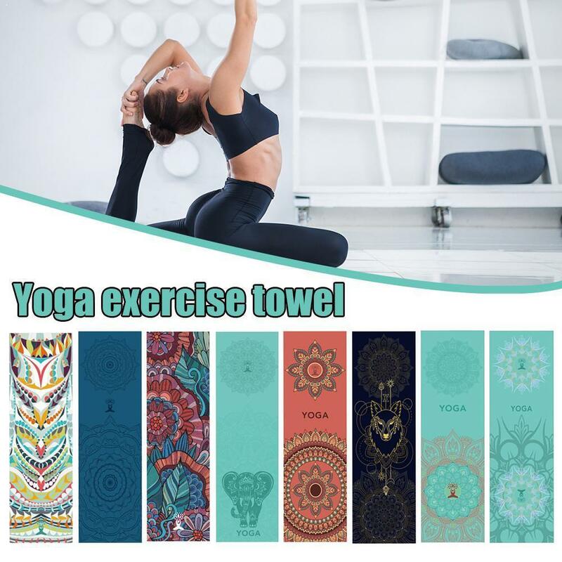 Toalla antideslizante de secado rápido para Yoga, cubierta deportiva de 30x100cm para estudio de Fitness y viajes